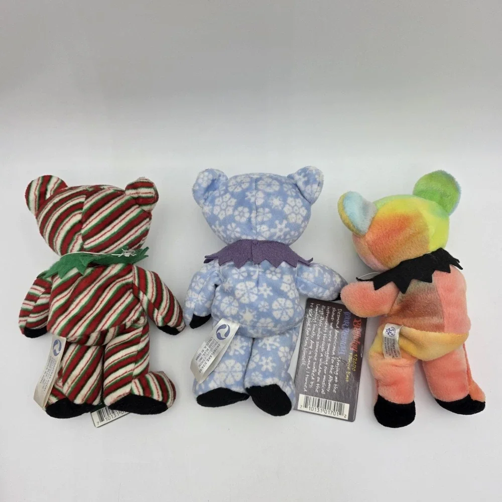 Lot of 6 Vintage Grateful Dead Beanie Bear Plush 6